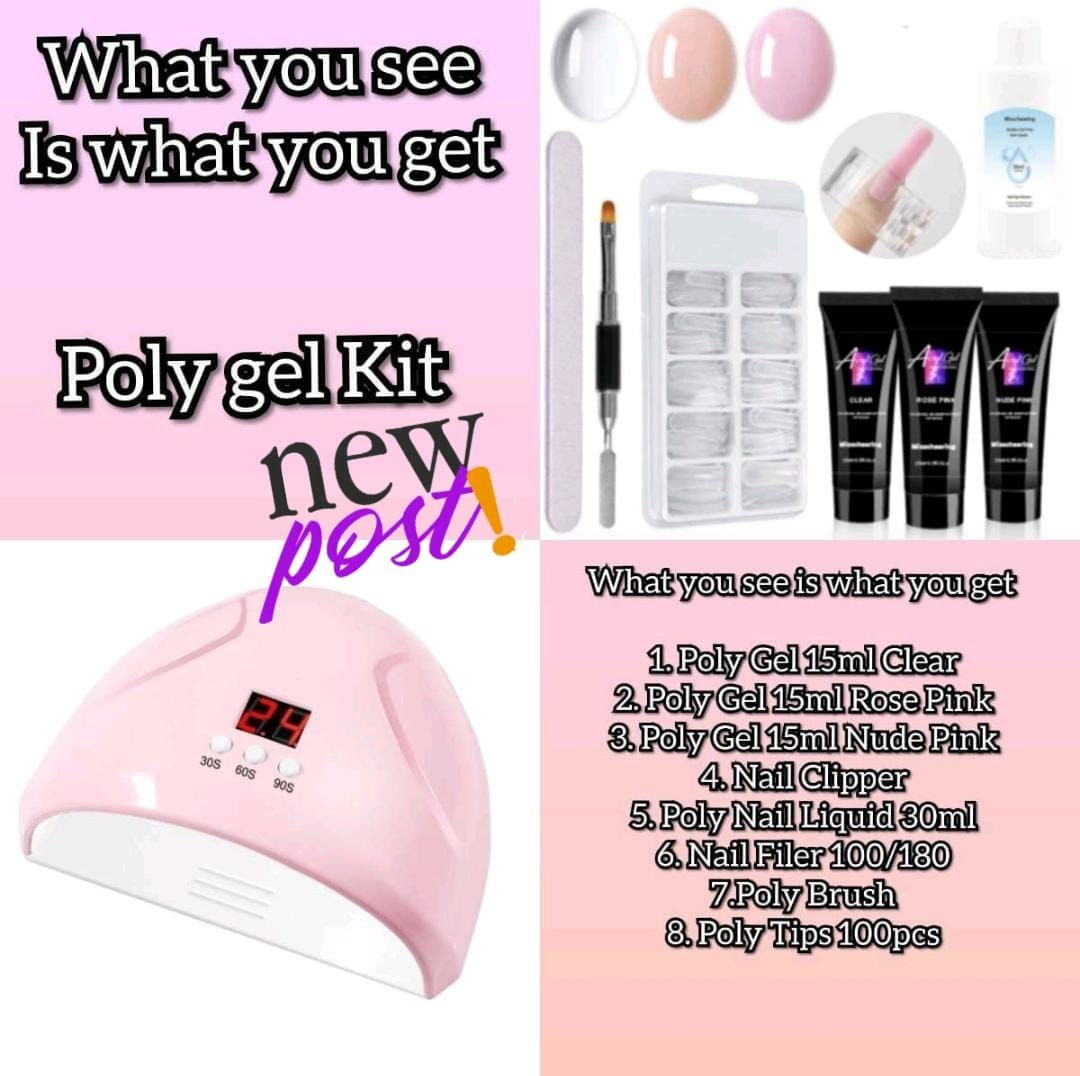 Poly Gel Kit with 36W Lamp