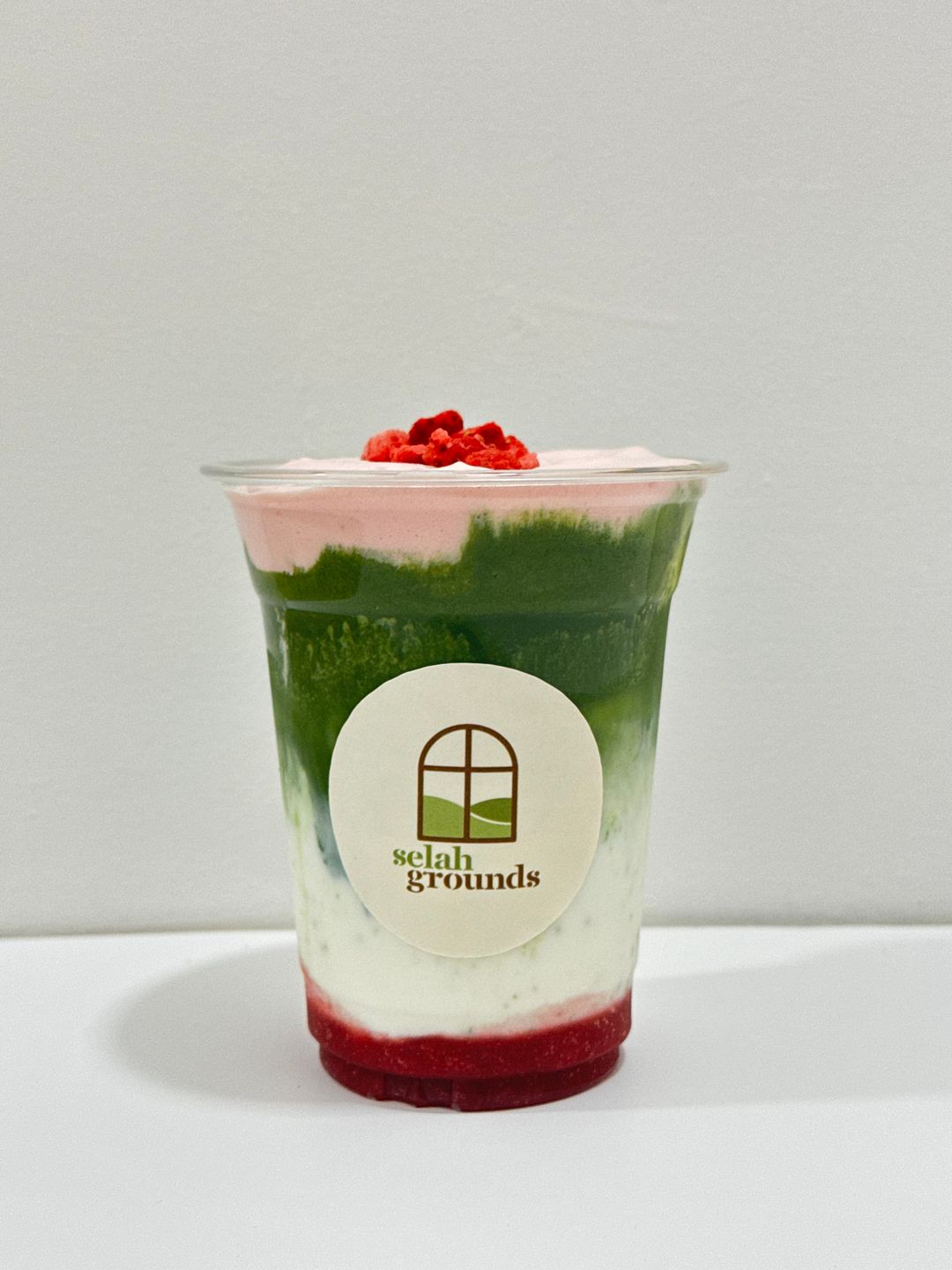 Strawberry Cream Matcha Latte