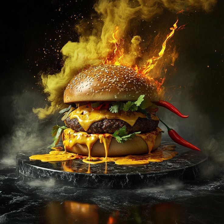 Royal burger de feu