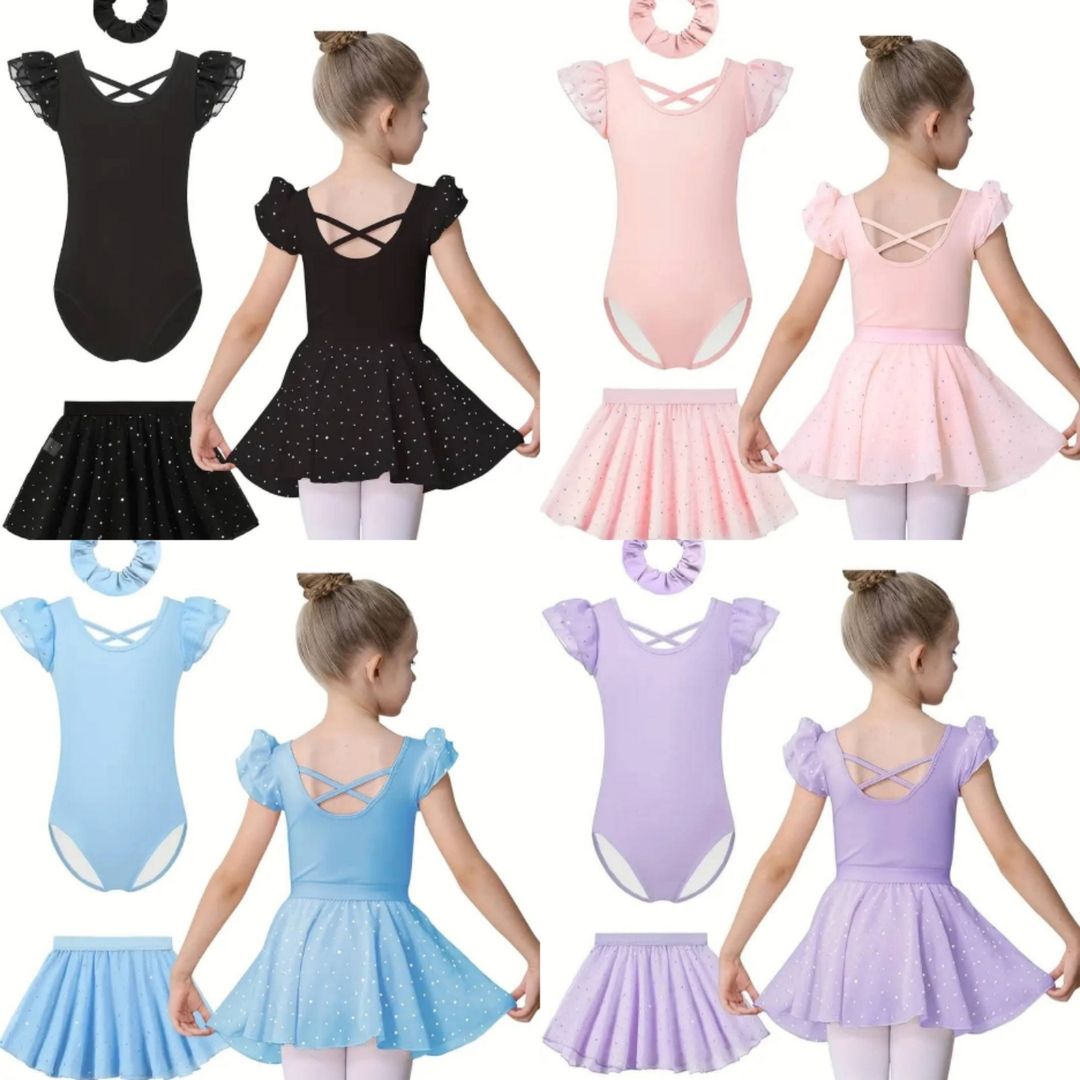3 Piece Gymnastics / Dancer Leotard