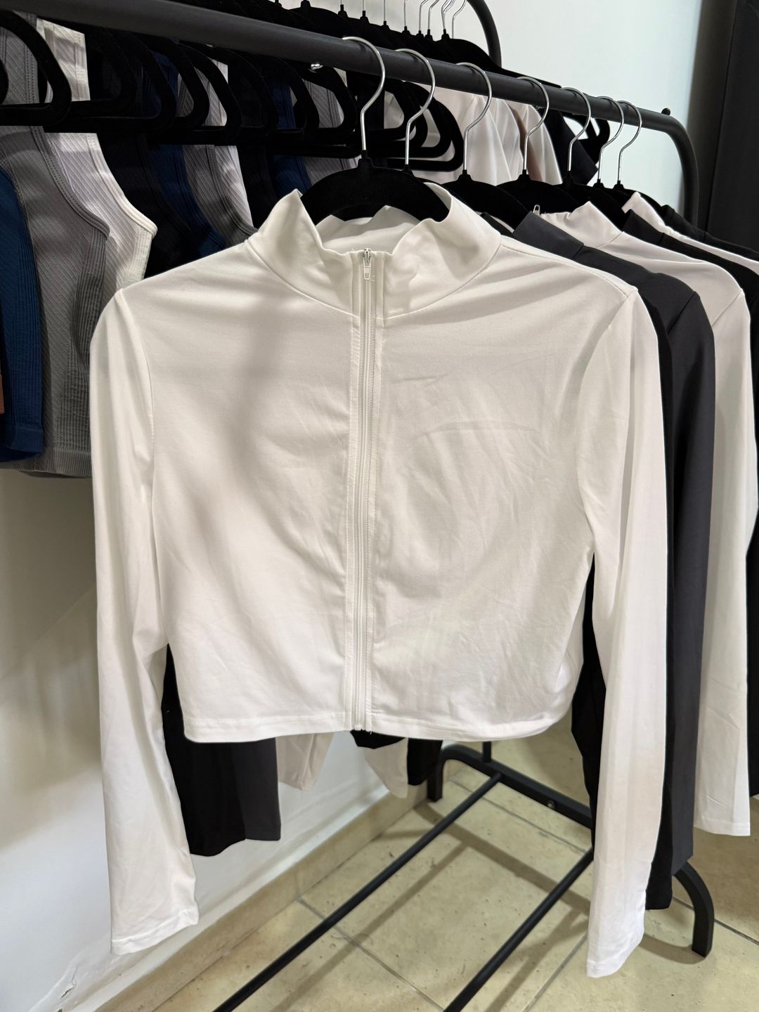Jackets Tela Suave - Zipper Largo