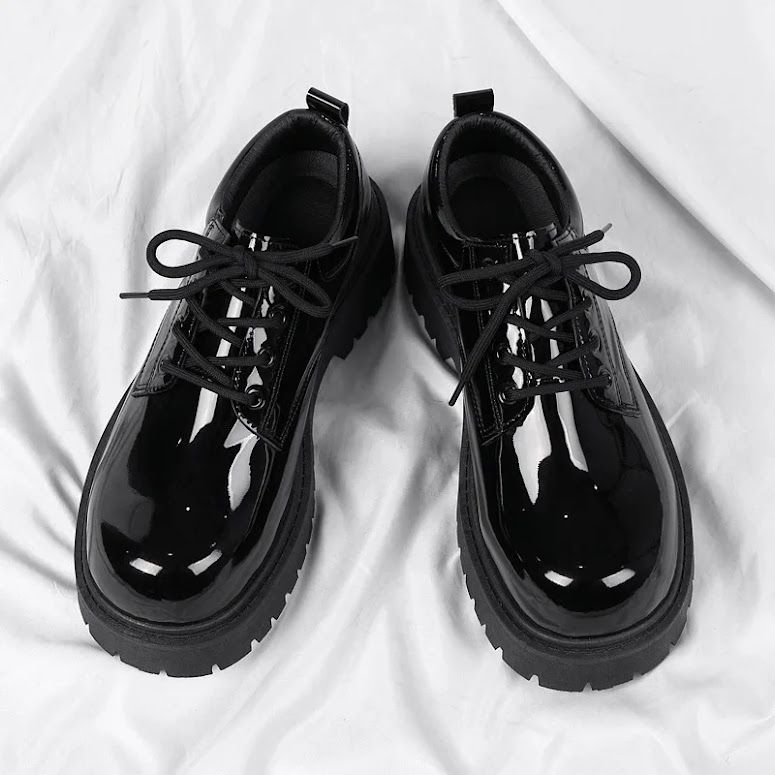 Patent Leather/Wetlips Oxford Shoes