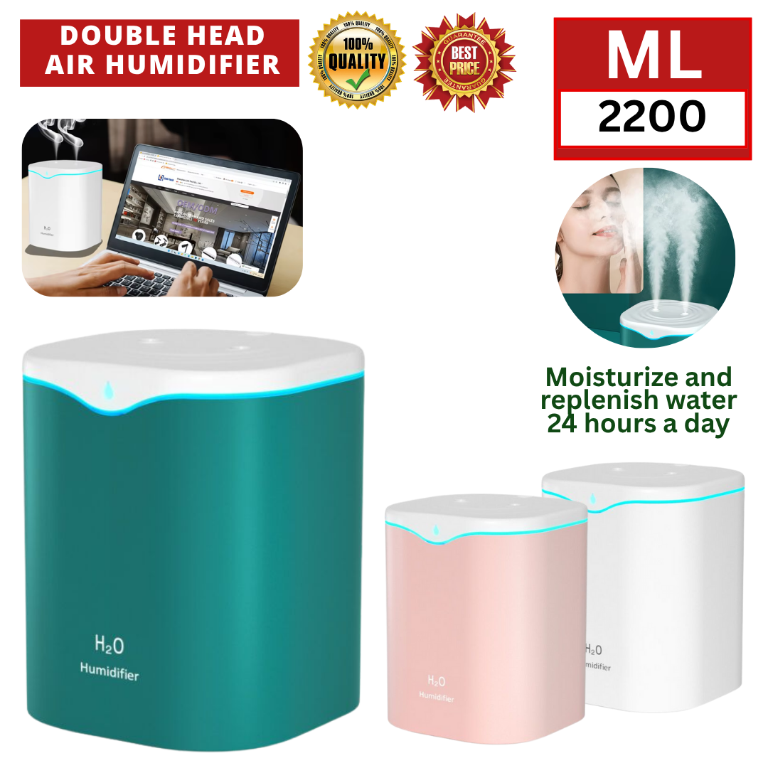 DOUBLE HEAD AIR HUMIDIFIER 2200ML