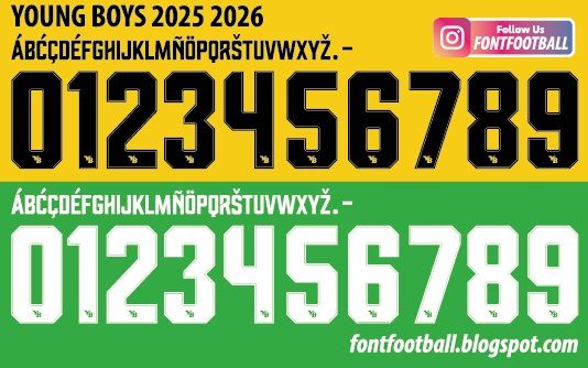 Font Vector Young Boys 2025 2026 Shirt