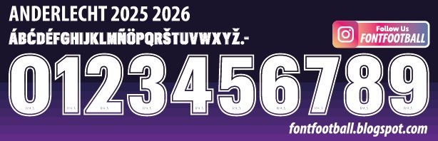 Font Vector Anderlecht 2025 2026 Shirt