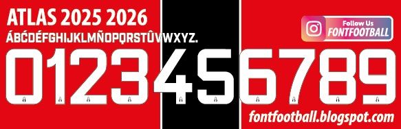 Font Vector Atlas 2025 2026 Shirt