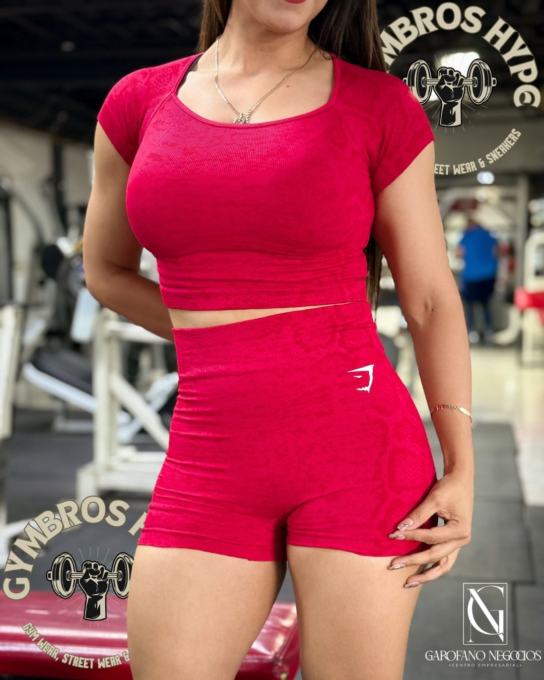 Set Gymshark 'Saf' red woman H7.11
