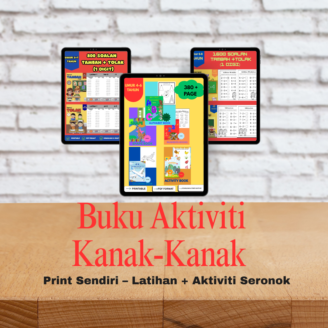 Bundle Template buku kanak-kanak 