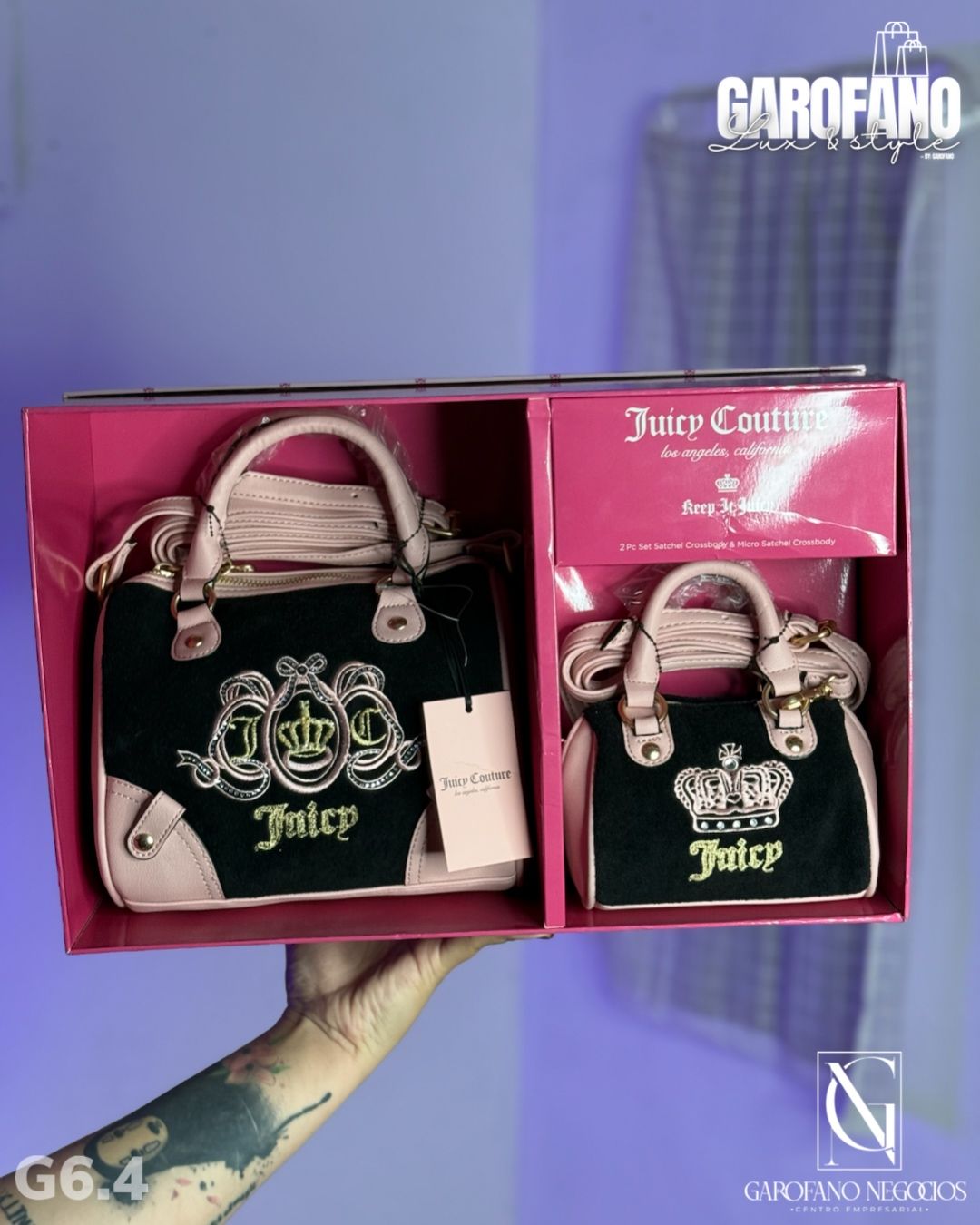 Bolsa Juicy negro speedy caja G6.4
