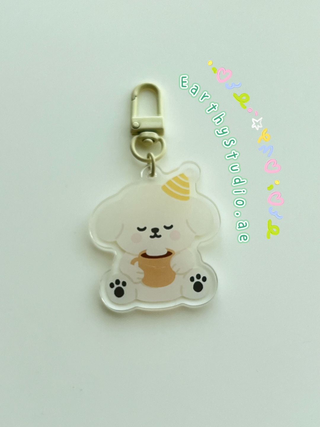 Cocoa Time with Poppy Keychain 