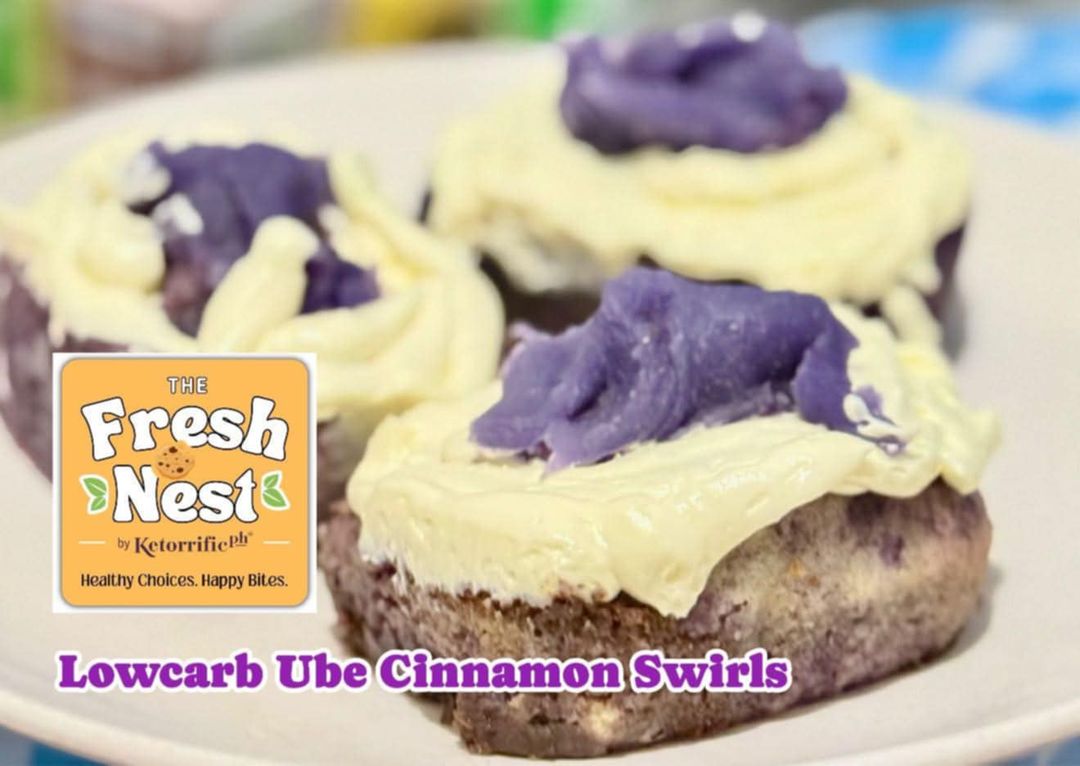 Lowcarb Ube Cinnamon Swirl