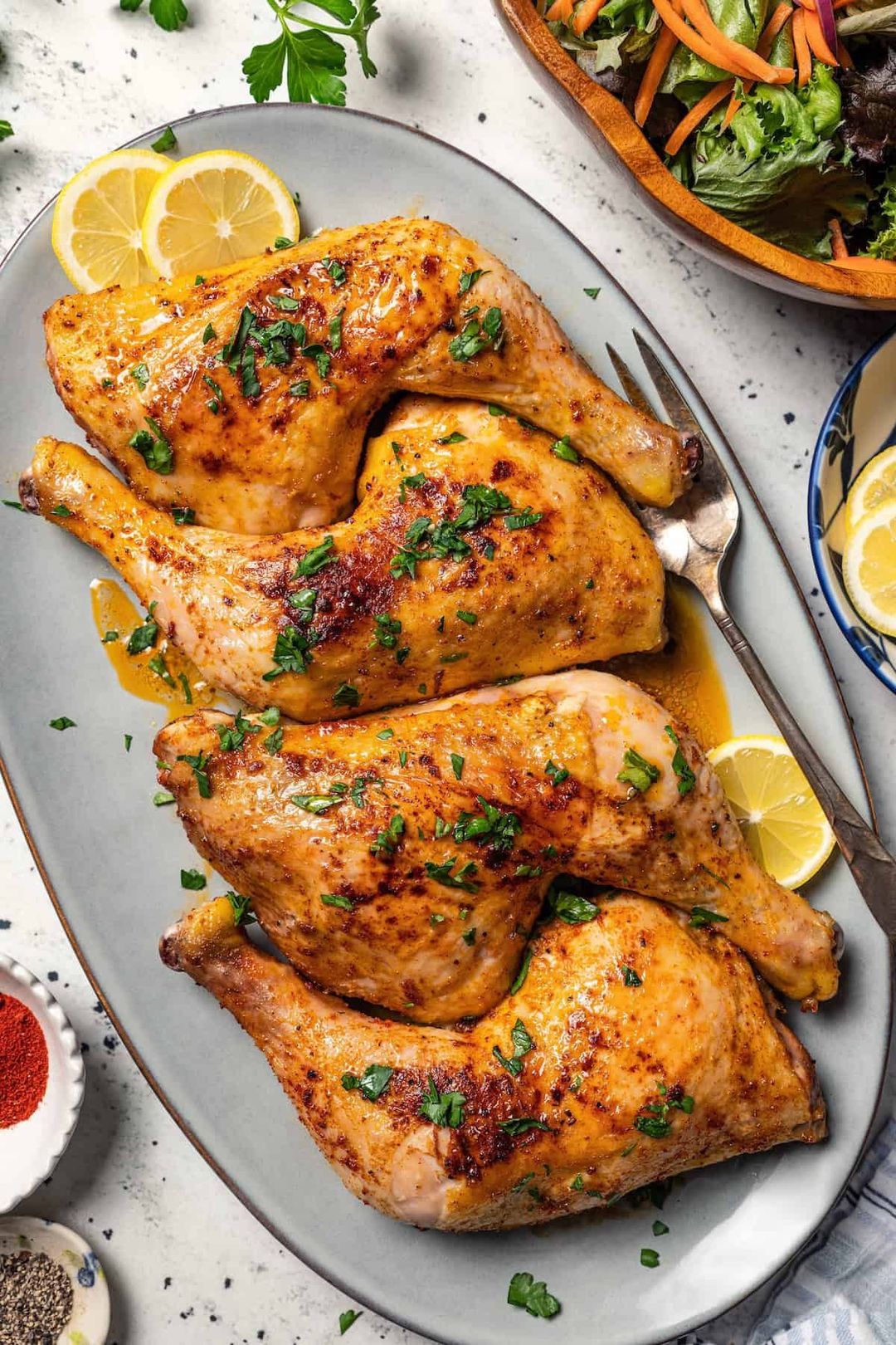 Quarter chicken deboned