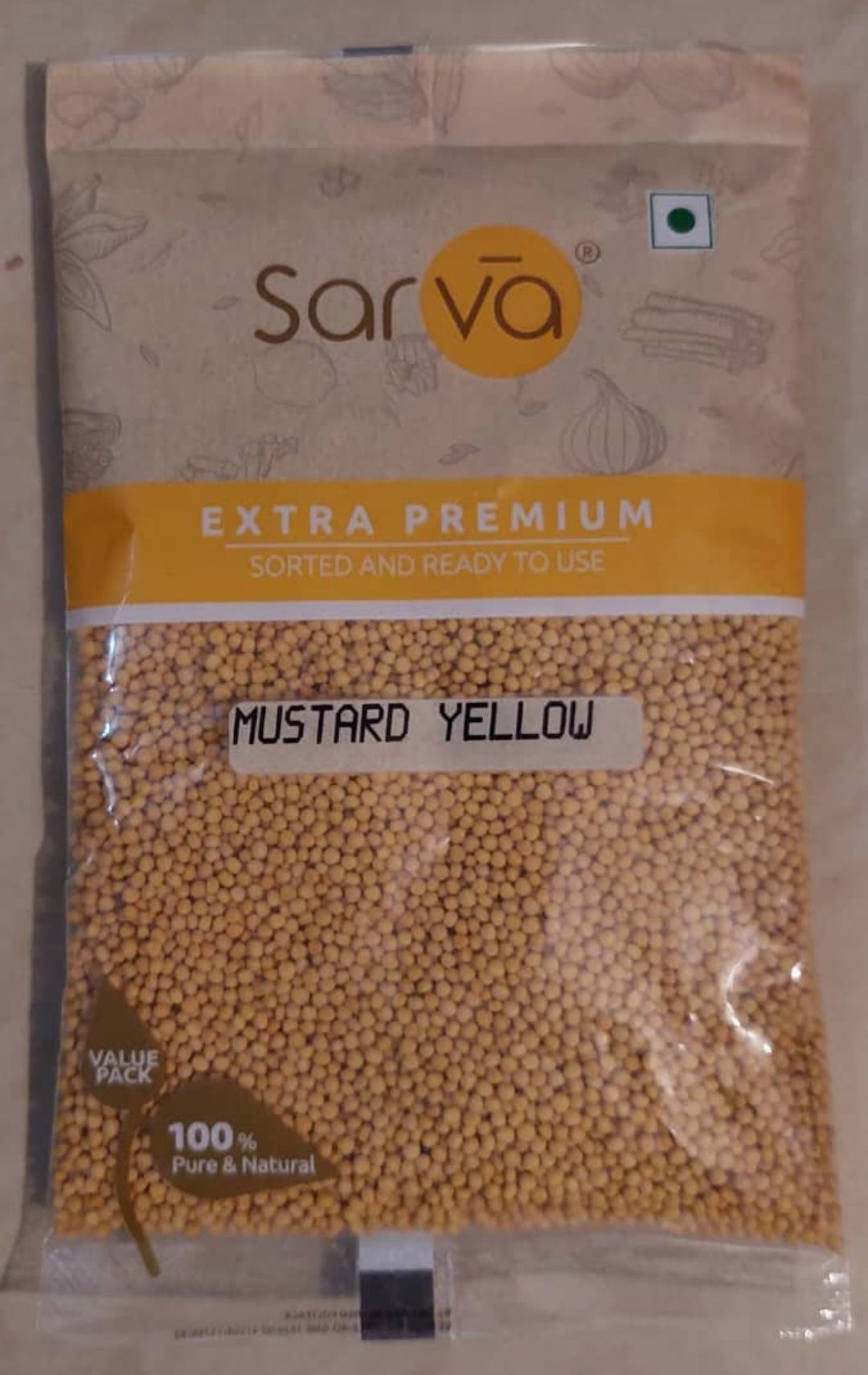 Mustard yellow 100 g sarva 
