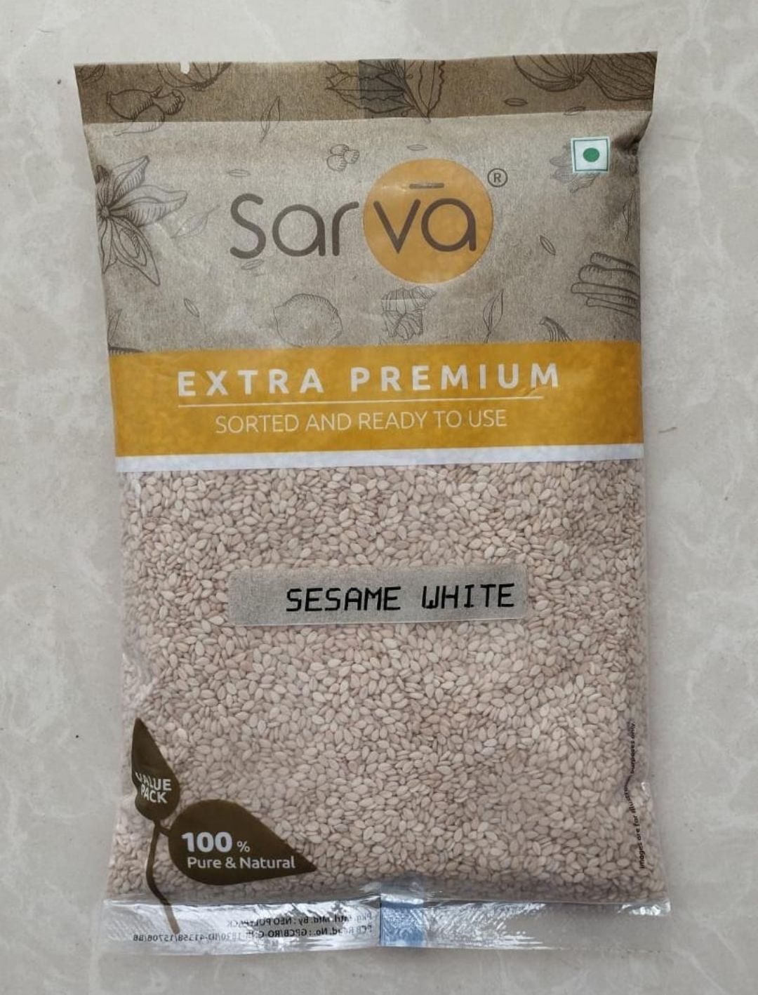 White sesame 250 g sarva 