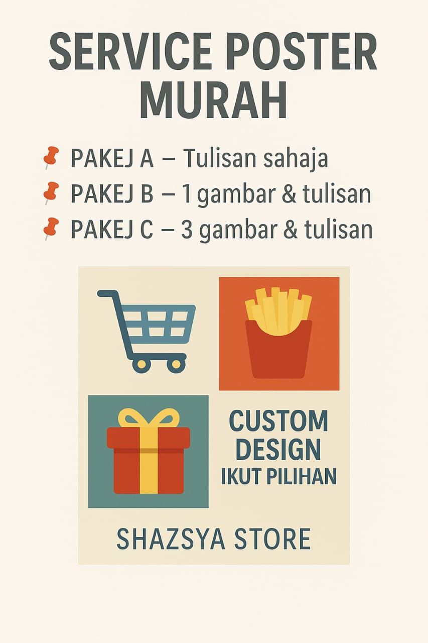 SERVICE POSTER MURAH