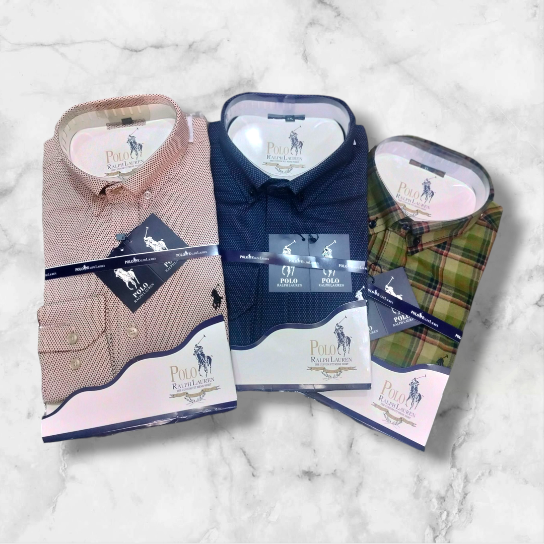 Long Sleeves Striped Shirts With Collar Buttons 