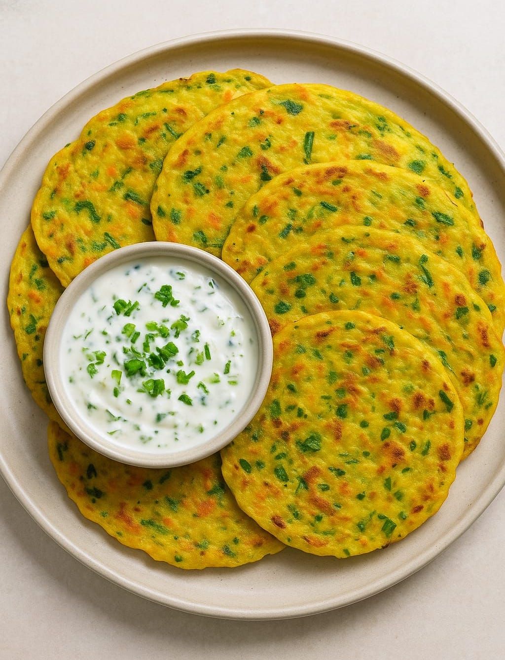 Vegetable Lempeng ẃ Sour Yoghurt Dip