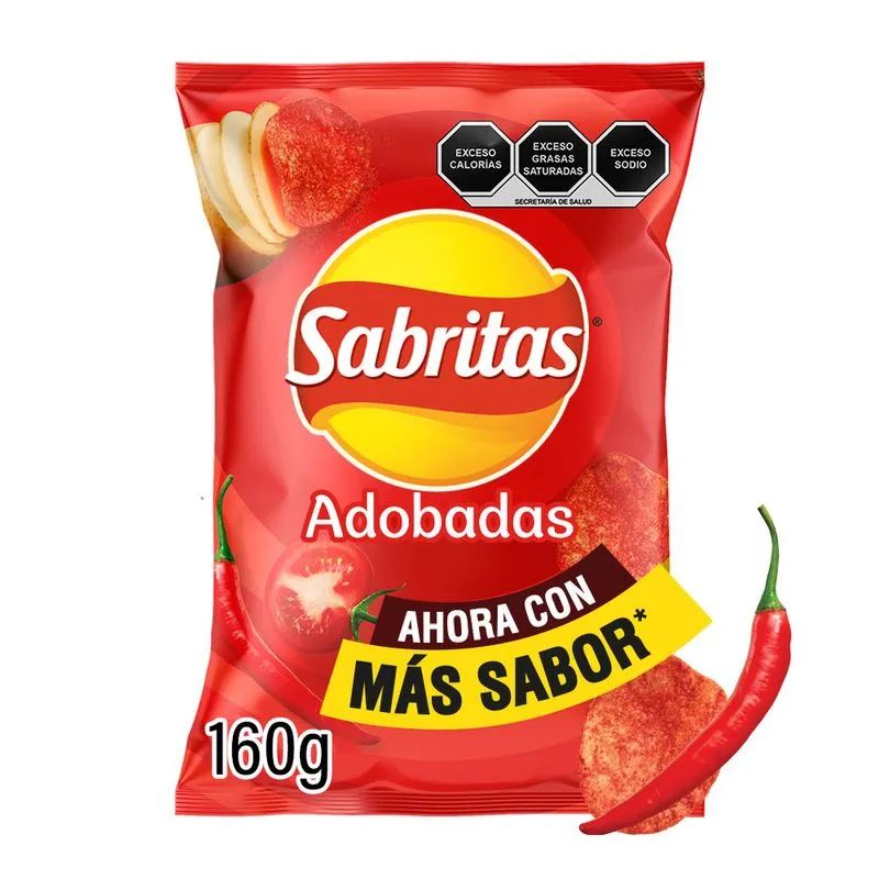 Papas Adobadas Sabritas 170 Gr.