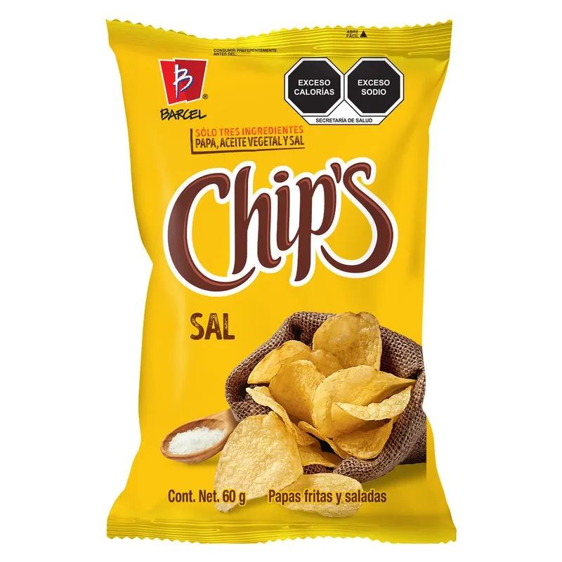 Chips Sal De Mar Barcel 55 Gr.