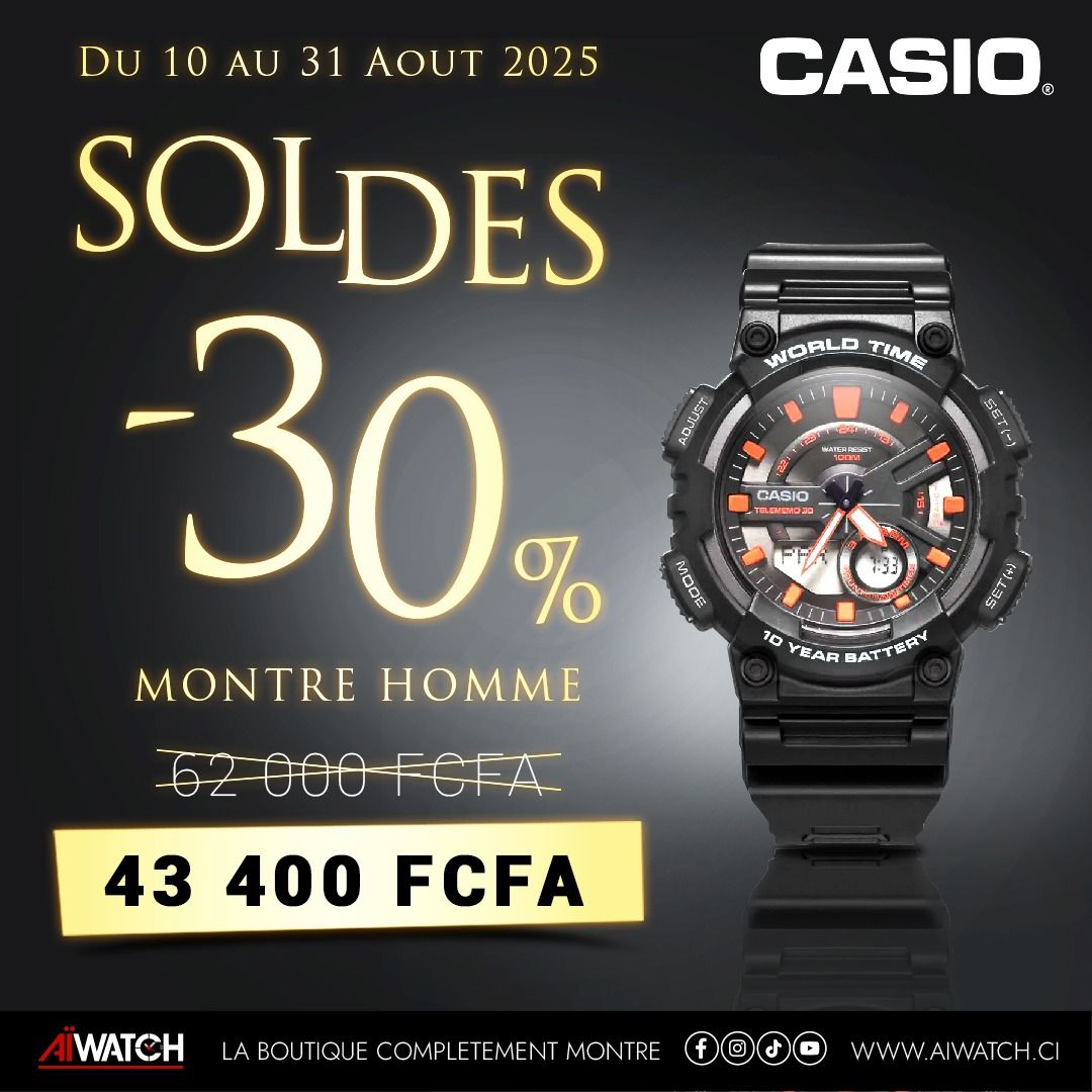 Montre Homme - AEQ-110W-1A2VDF - Collection Sport