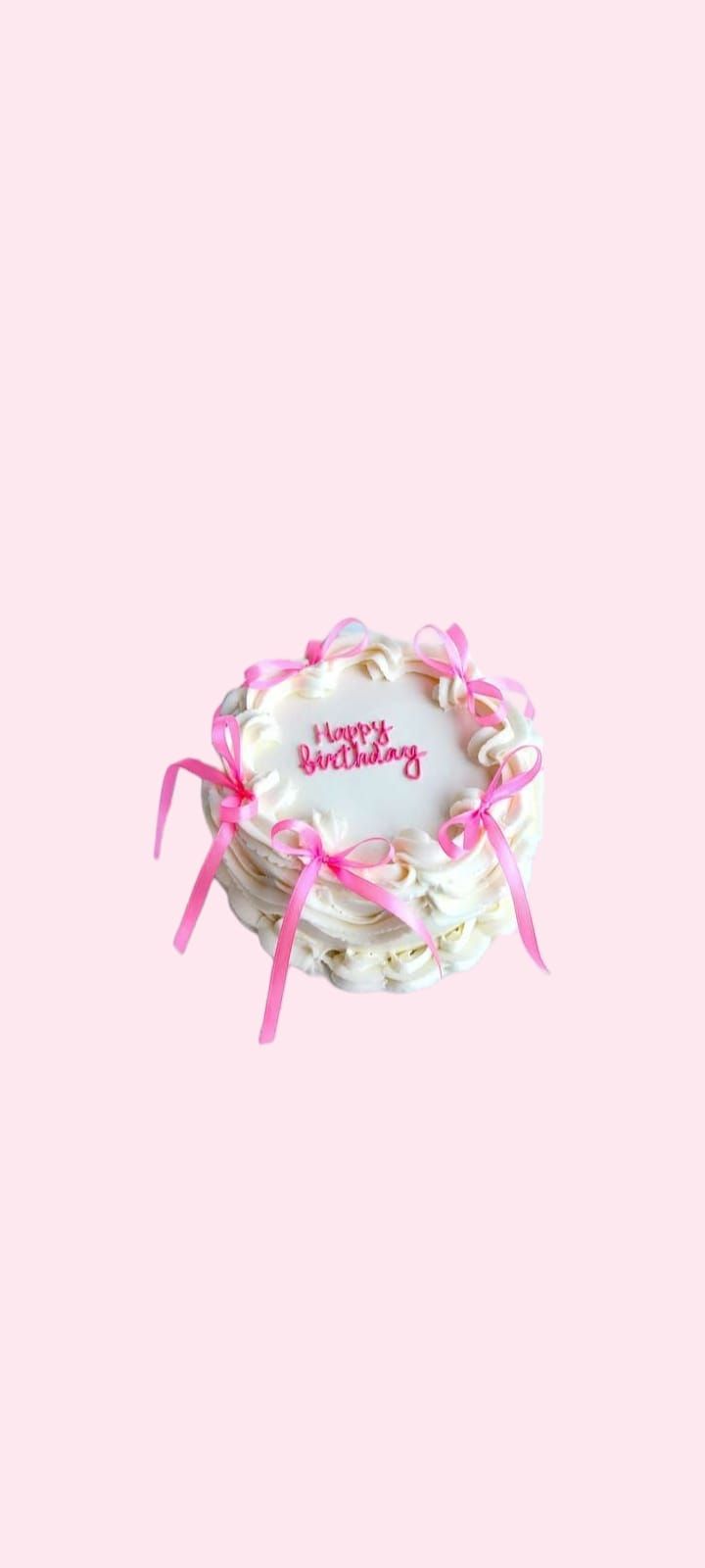 Pink bento bow cake