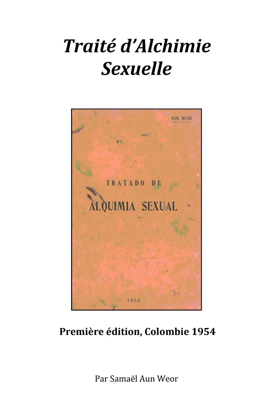 Traité d’Alchimie Sexuelle 