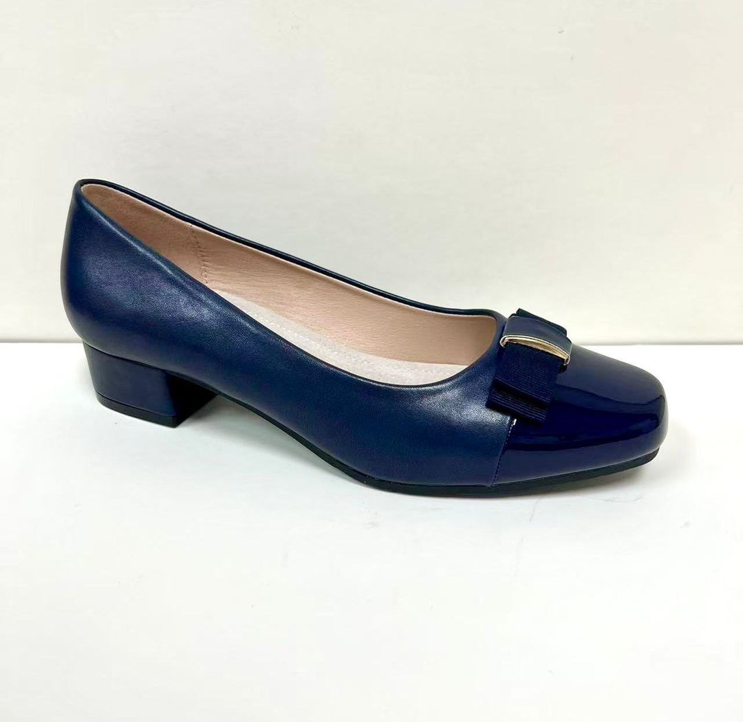 Ballerine à Talon Bleue nuit