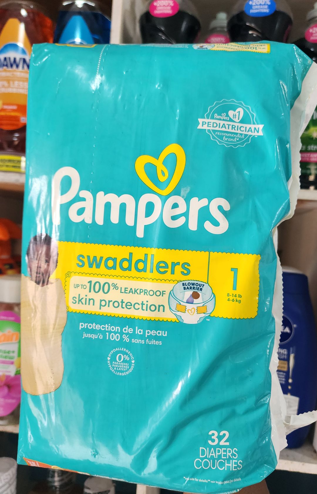 Pampers swaddlers size 1