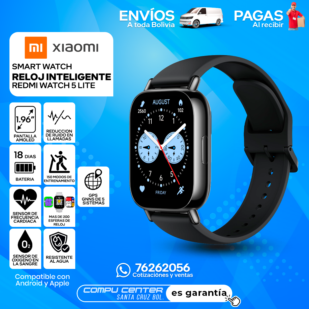 XIAOMI REDMI WATCH 5 LITE / SMARTWATCH / BLACK