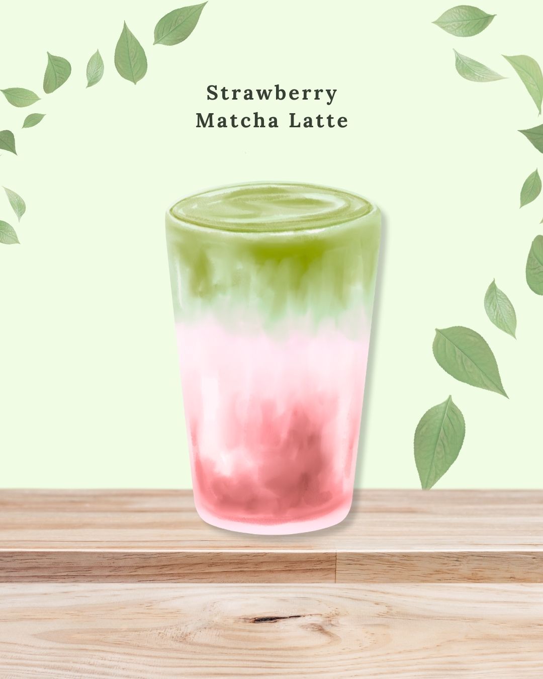 Strawberry Matcha Latte - (Choose your Matcha Powder) 