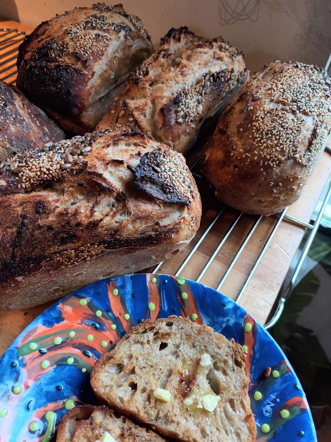 Sunday bundle: Corn and Rosemary sourdough, herb and veg