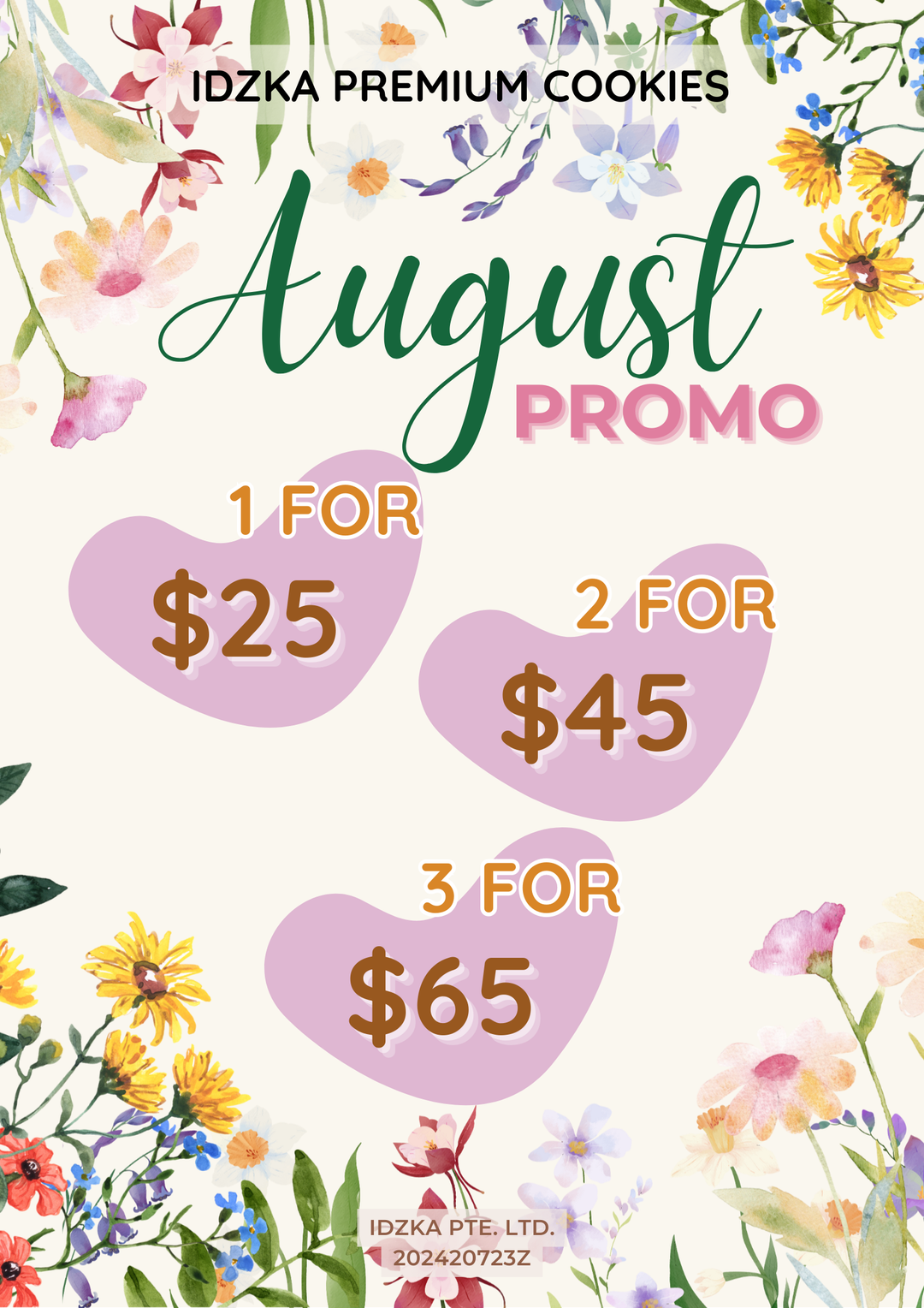 August 2025 Promo 3 for $65 (Standard Jar)