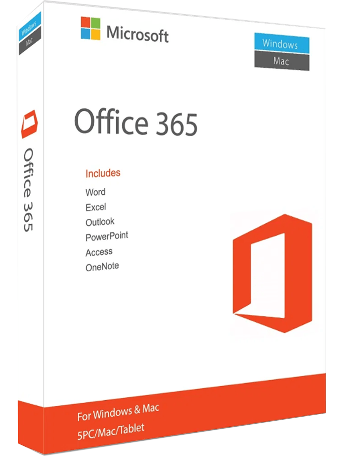 Microsoft Office 365 1an 5 appareils
