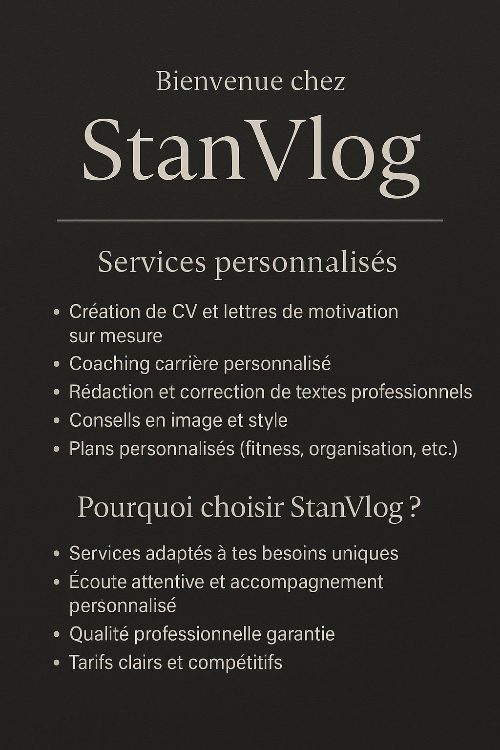 Curriculum vitæ et Lettre De Motivation 