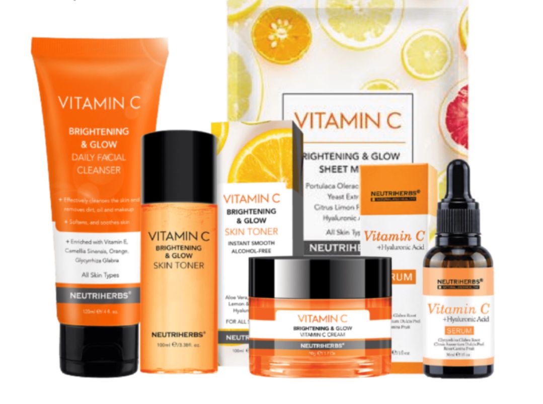Neutriherbs Coffret Glow Visage Éclat du Teint Anti Taches (Boutons Points noirs Taches brunes ..) et Anti-Age