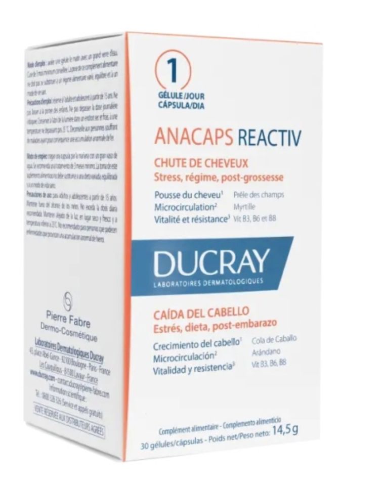 Ducray Anacaps Reactiv Anti Chute Cheveux 30 Capsules