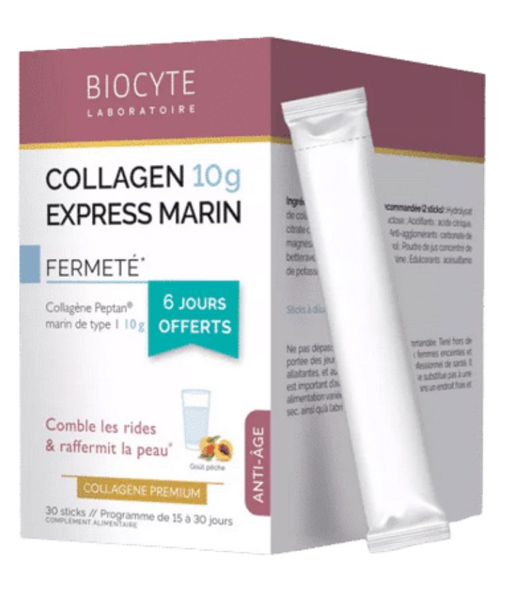Biocyte Collagen Express Marin Anti Rides et Raffermissant 30 Sticks