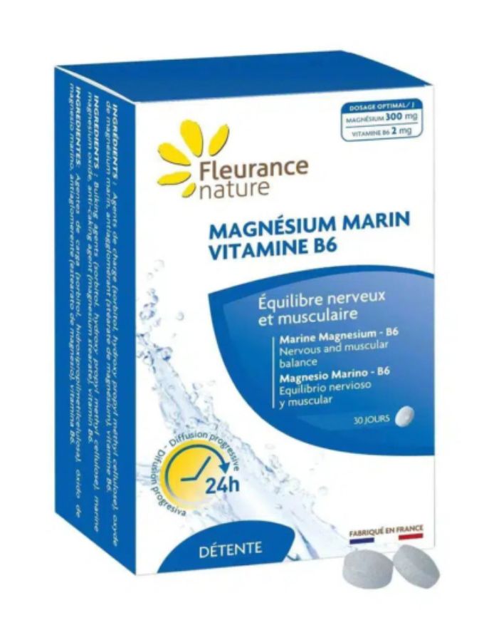 Fleurance Nature Magnésium Marin B6 Complément Alimentaire 60 comprimés