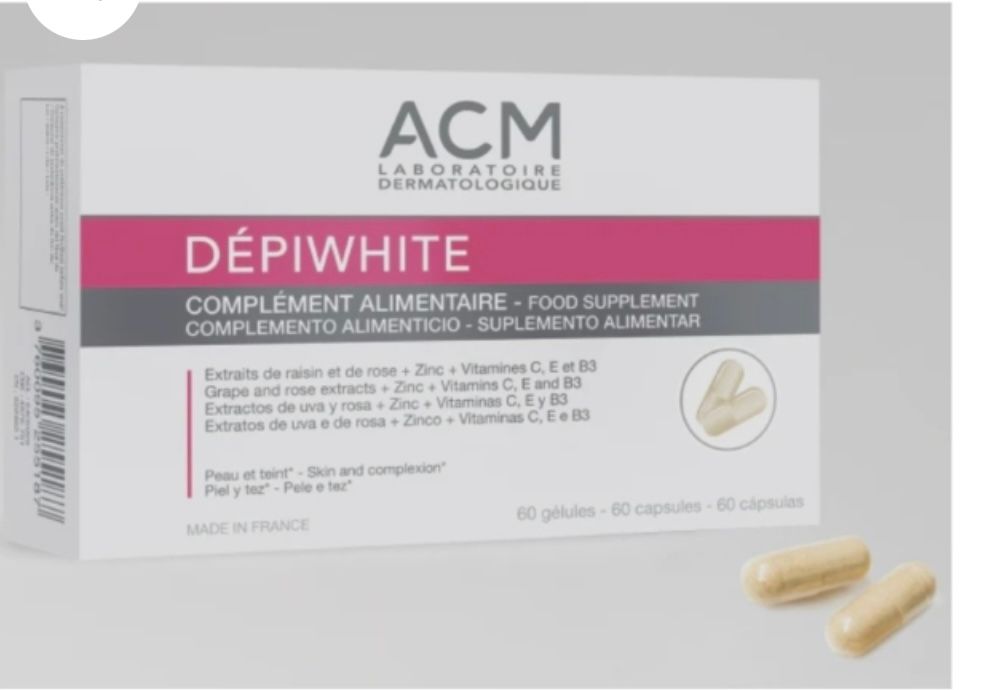 Acm Dépiwhite Complément Alimentaire Eclat Anti-Tache Programme de 30 jours 60 gélules