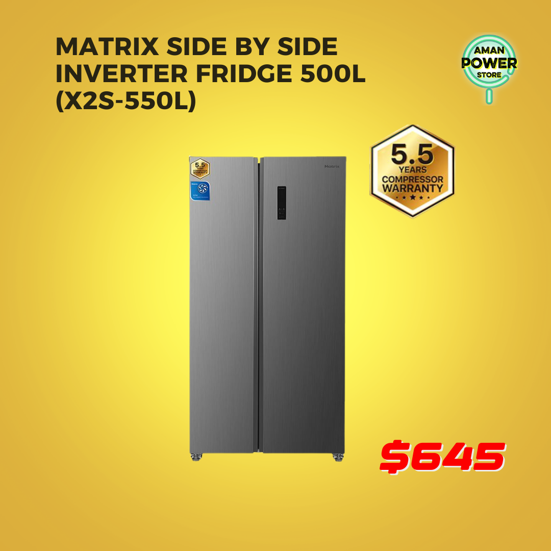 MATRIX SIDE BY SIDE INVERTER FRIDGE 500L (X2S-550L)
