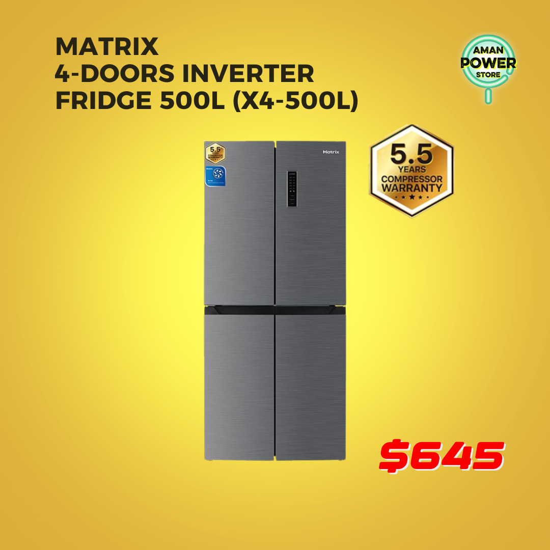 MATRIX 4-DOORS INVERTER FRIDGE 500L (X4-500L)