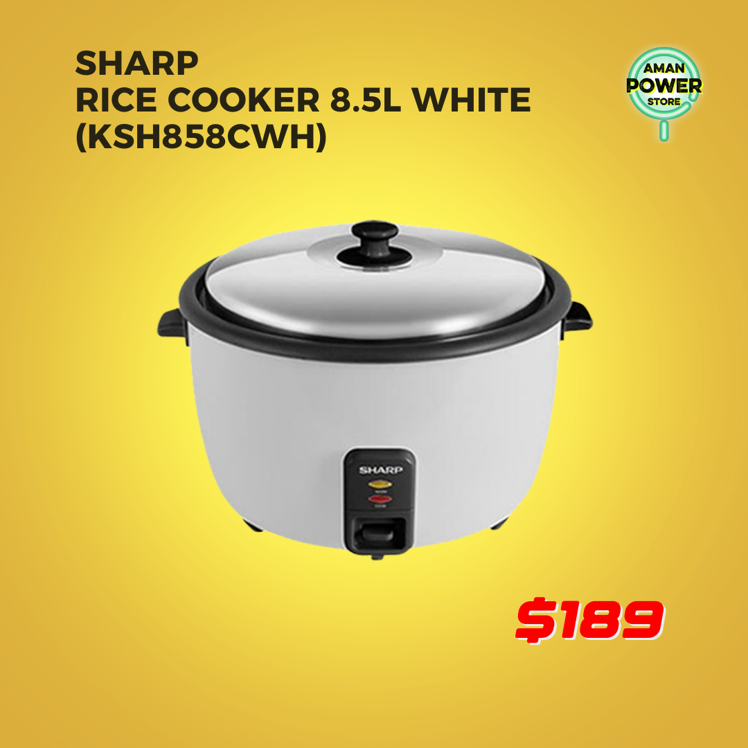SHARP RICE COOKER 8.5L WHITE (KSH858CWH)