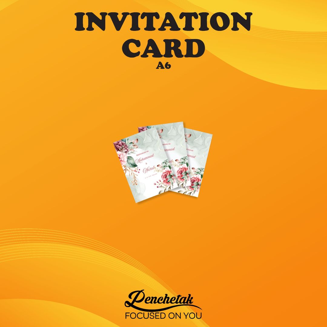 A6 Invitation card
