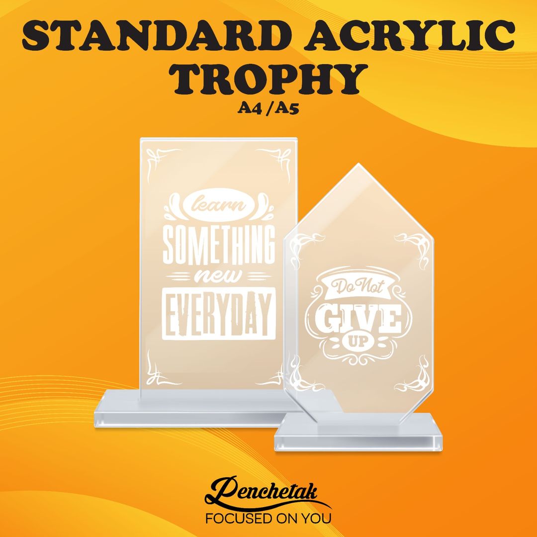 A5 Sized Acrylic Trophy
