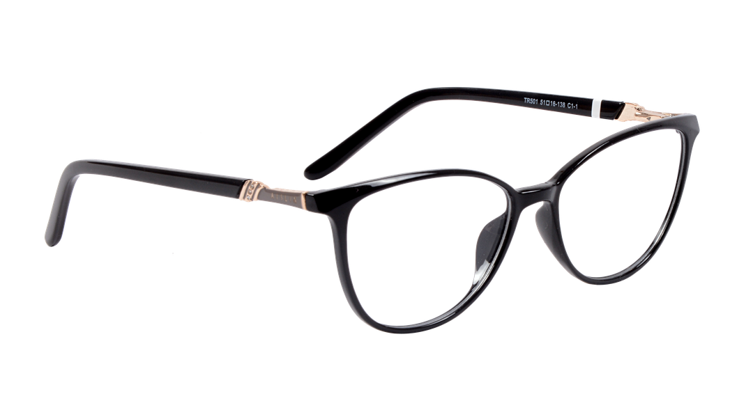 AISLIN LADIES 28M |TR501 |Full Rim |Fibre |BLACK-Fibre |51-16-138