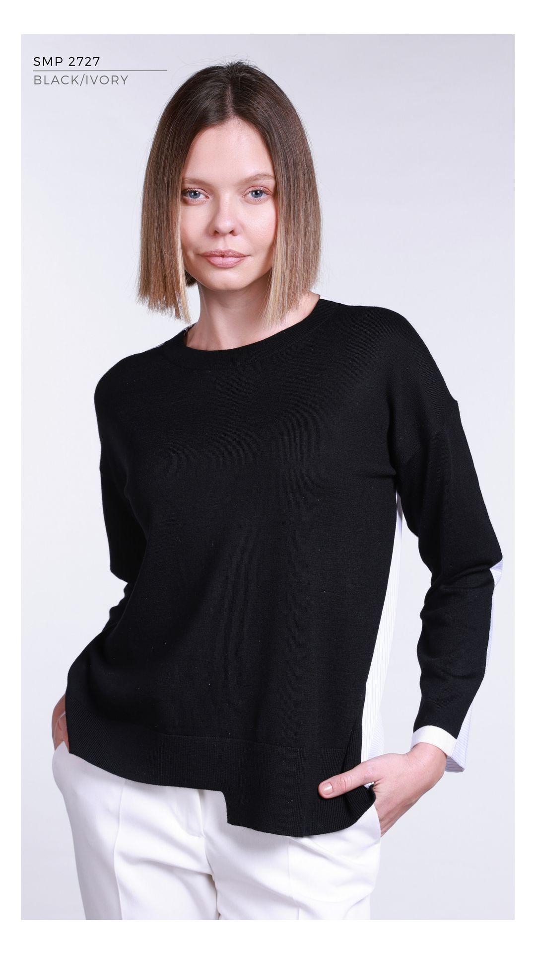 SMP2727 - BLACK/IVORY