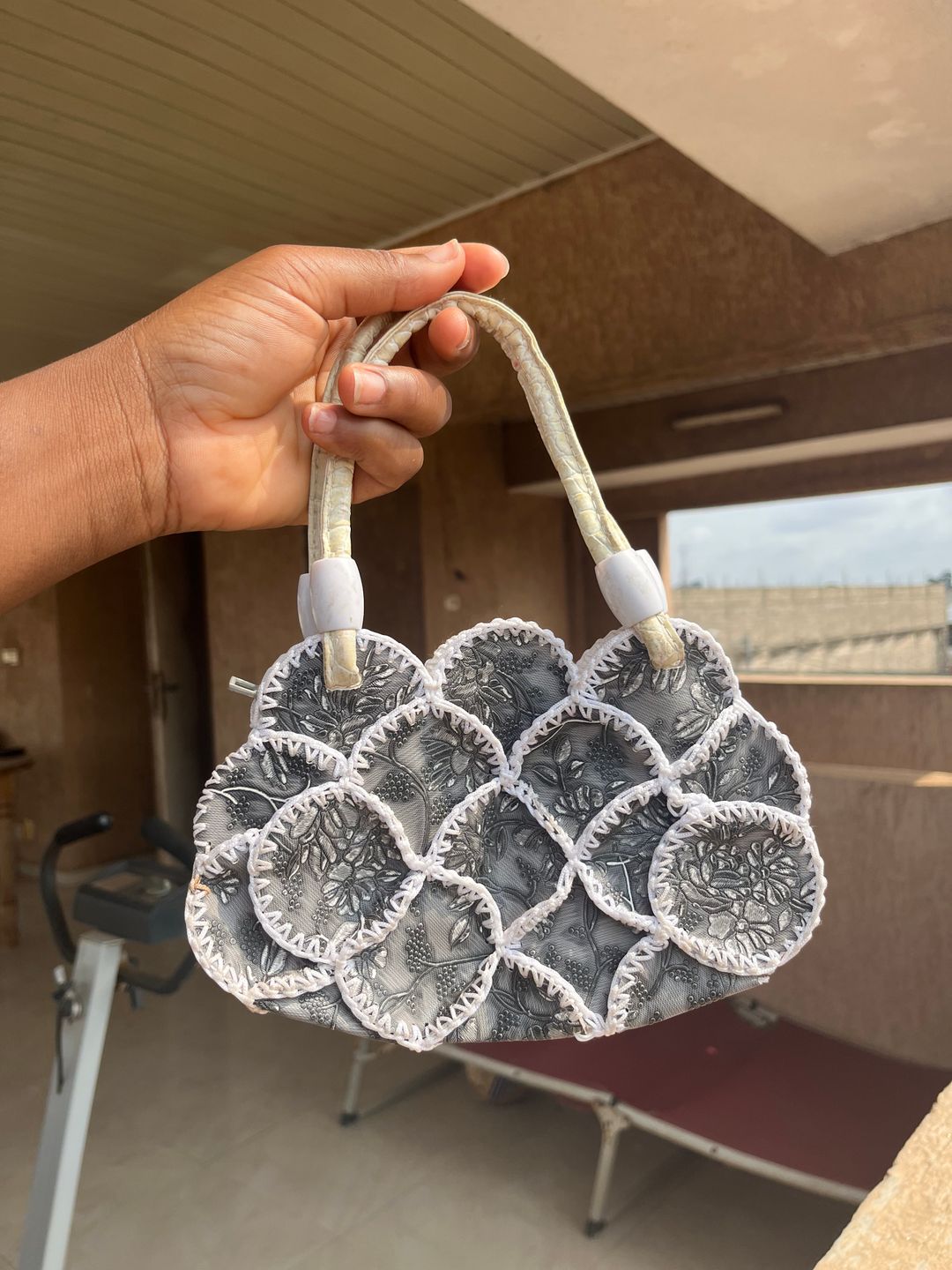 Mini sac bloom gris 🩶