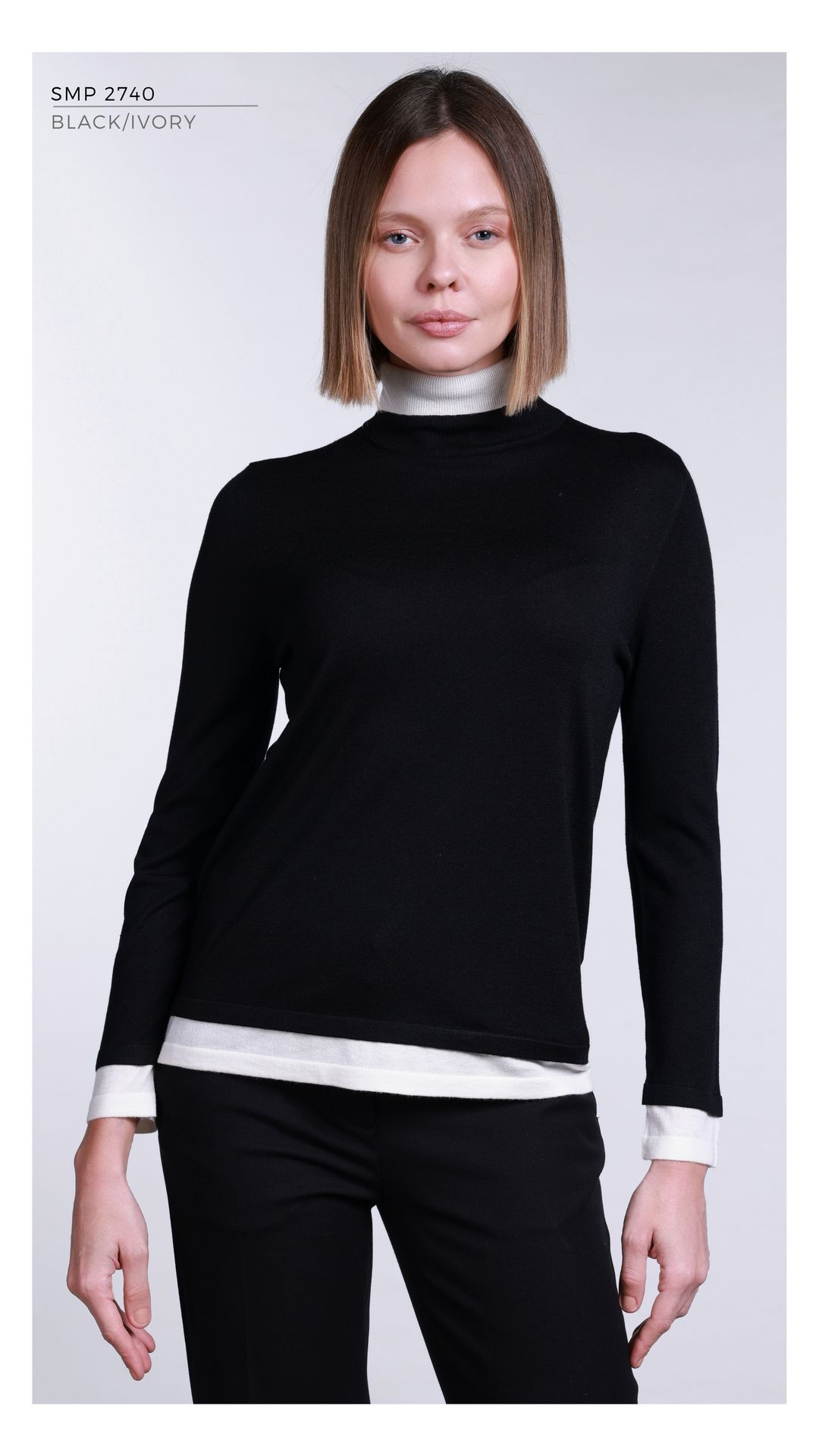 SMP2740 - BLACK/IVORY