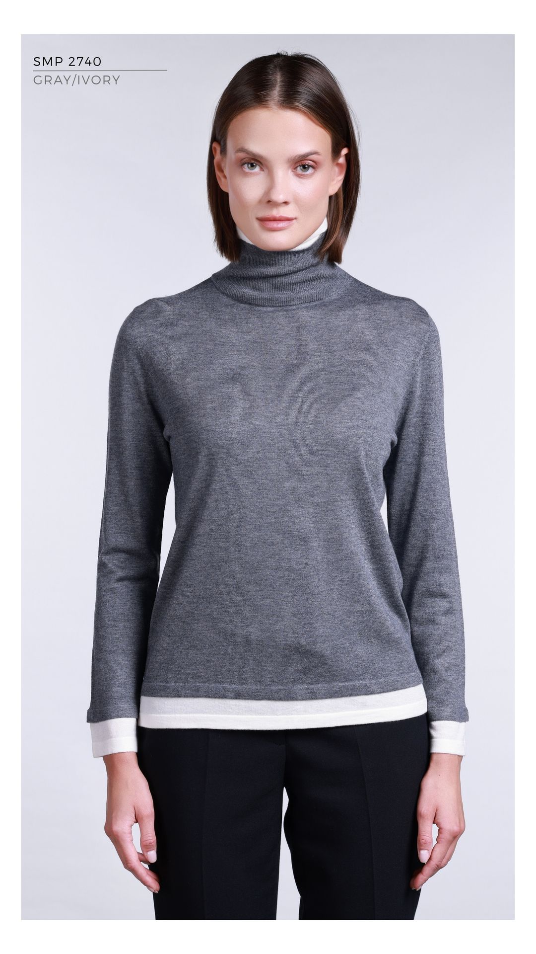 SMP2740 - GRAY/IVORY