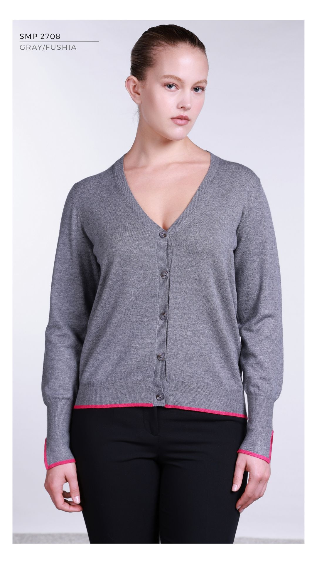 SMP2708 - GRAY/FUSHIA